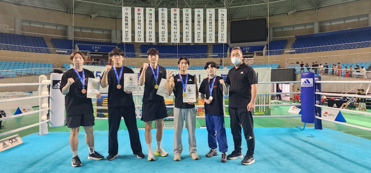 화순군청 복싱부 메달 6개 획득