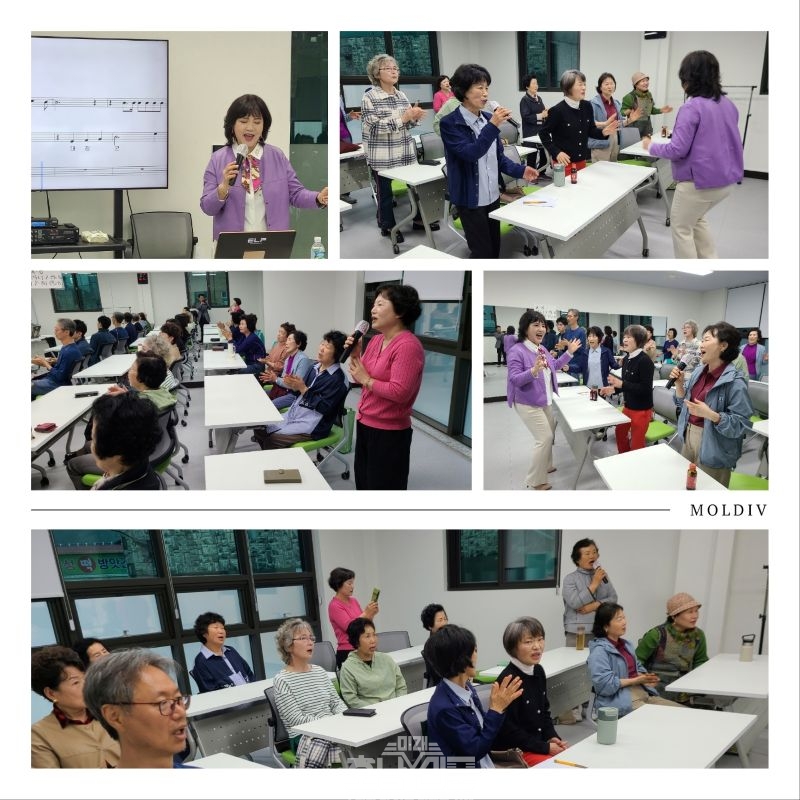 능주 주민자치센터 '노래교실' 현장