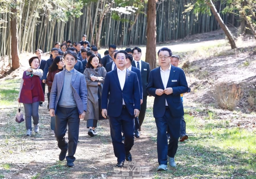 국가명승 화순 적벽 현장을 둘러보는