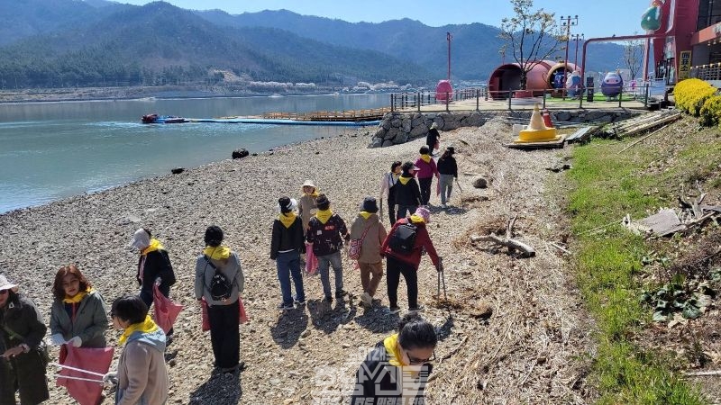 대한어머니회 화순군지회, 강진 가우도 환경정화 활동