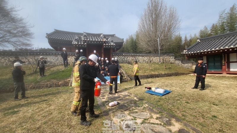 전남중부문화유산돌봄센터(센터장 안희만),화순군 합동소방훈련