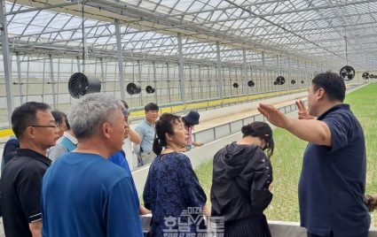 친환경특용작물 과정 아쿠아포닉스 현장 교육